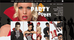 Desktop Screenshot of partydudes.co.nz